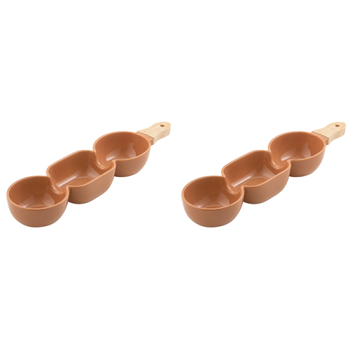 2PK Ladelle Alto Serve & Share 3 Part 40x9.8cm Serve Stick - Terracotta