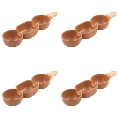 4PK Ladelle Alto Serve & Share 3 Part 40x9.8cm Serve Stick - Terracotta