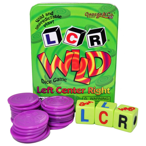 George & Company LCR - Left Center Right Wild Tabletop Party Board Game