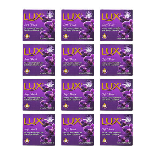 36pc Lux 80g Bar Soap Soft Touch Exotic Blooms & Essential Oils