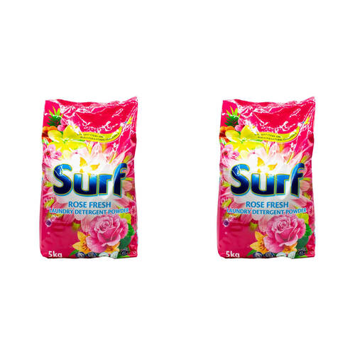 2PK Surf Laundry Stain Removal Detergent Powder 5kg - Rose Fresh