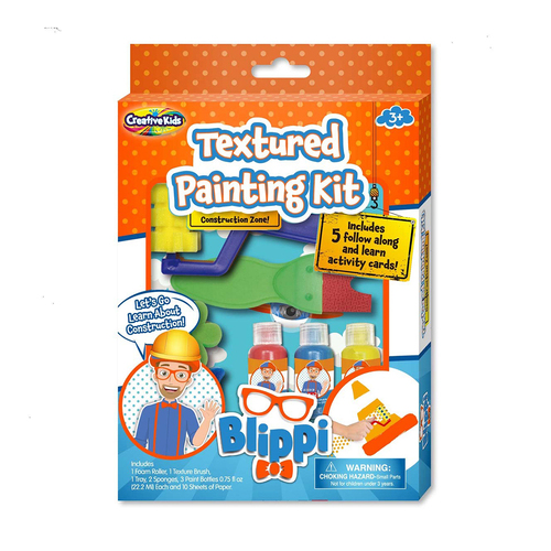 Creative Kids Blippi Textured Painting Kit Kids Craft Toy 3y+