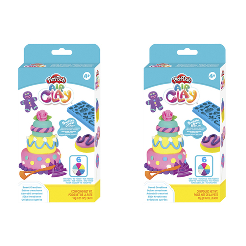 2PK Play-Doh Air Clay Sweet Creations Kids Art Craft Toy 4y+