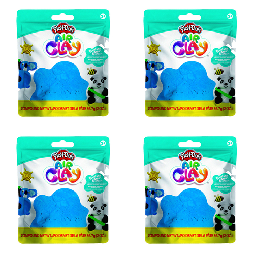 4PK Play-Doh 2oz Air Clay Kids Art Craft Play Toy 3y+ Blue