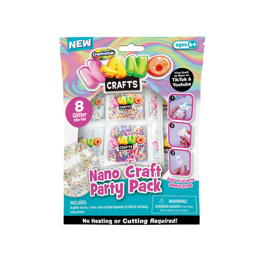 Nano Crafts Party Pack Kids Art Craft DIY Creative Toy 6y+