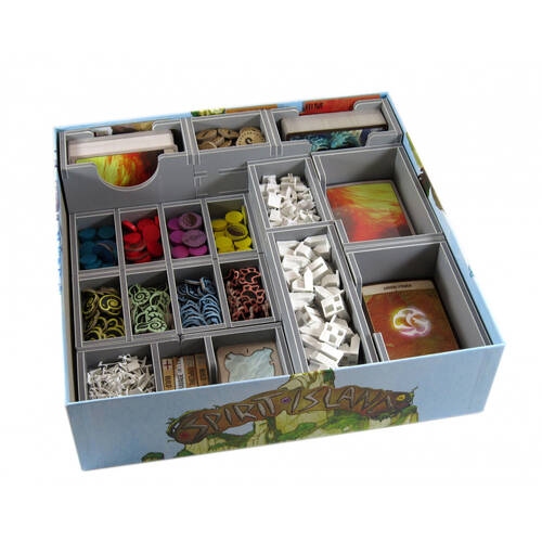 Folded Space Game Box Inserts Organiser For Spirit Island RPG