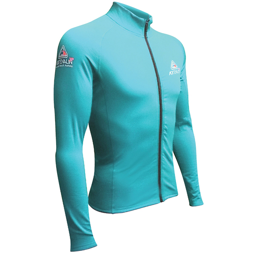 Adrenalin 2P Thermo Shield Long Sleeve Zip-Front Top Large - Aqua