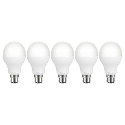 5PK Verbatim B22 Bayonet CW Classic A Dimmable Light Globe 14W/1600lm/4000K