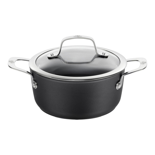 Ballarini Alba 24cm/4.4L Casserole Pot w/ Lid - Black