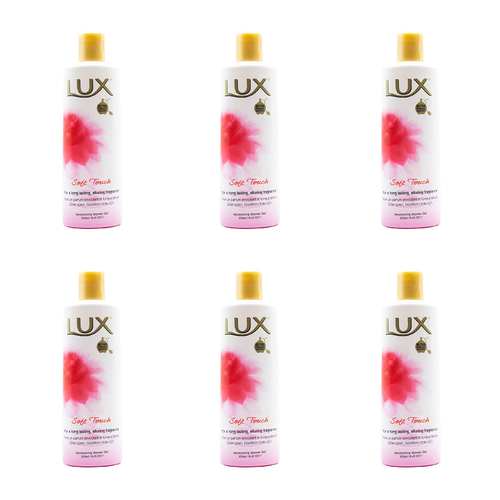 6PK Lux 250ml Perfume Shower Gel Body Wash Soap Soft Touch