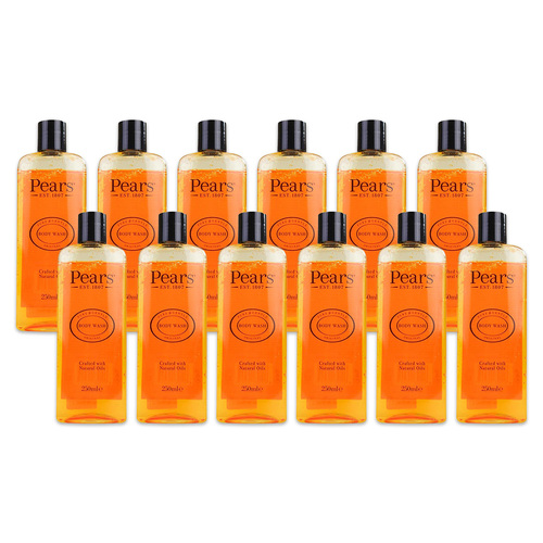 12PK Pears 250ml Body Wash Soap-Free Pure & Gentle Original