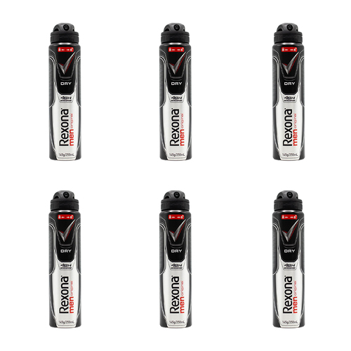 6PK Rexona 145G Deodorant Men Original Antiperspirant 48h Bodyspray