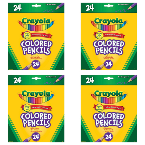 96pc Crayola Coloured Pencils Kids/Children Art/Craft 6y+