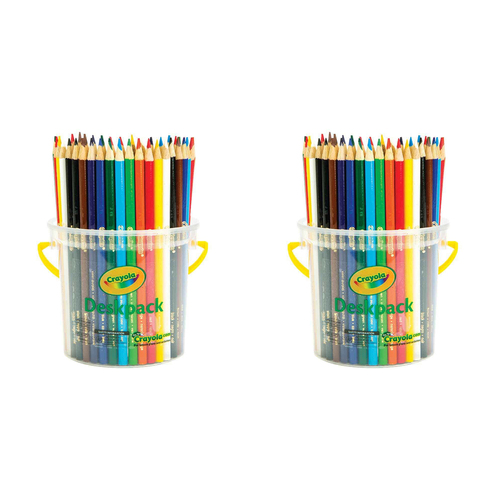 96pc Crayola Kids/Childrens Creative Colored Pencil Deskpack 36m+