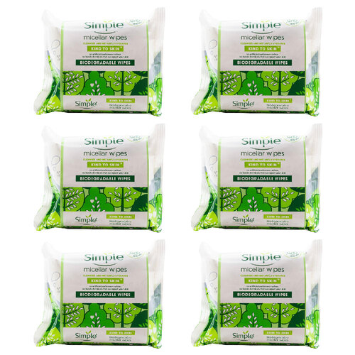 240pc Simple Micellar Wipes Biodegradable For Sensitive Skin