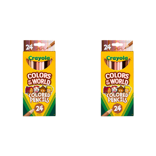 48pc Crayola Colours Of The World Pencils 3+