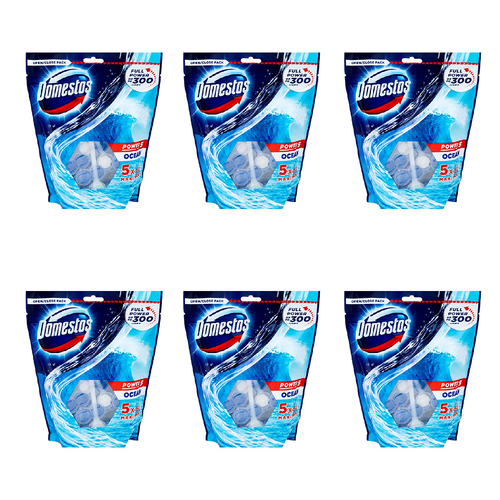 30pc Domestos Toilet Cage Power 5 Bathroom Bowl Cleaner 55g - Ocean