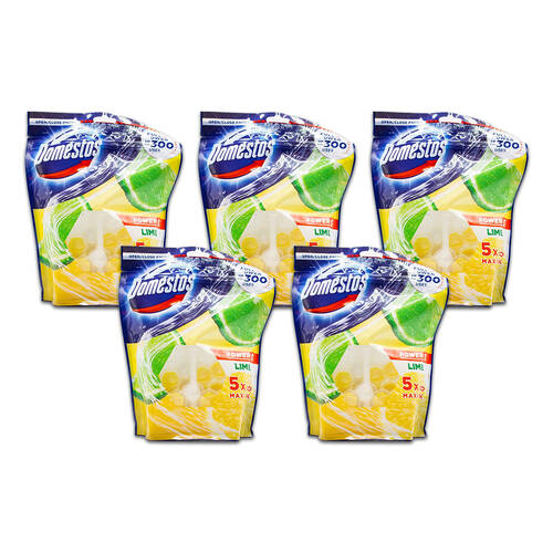 25pc Domestos 55g Toilet Cage Bathroom Cleaner Power 5 Lime