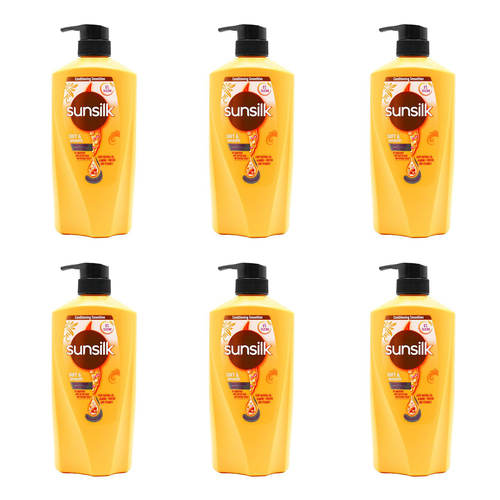 6PK Sunsilk 625ml Soft & Smooth Gentle Hair Care Conditioner