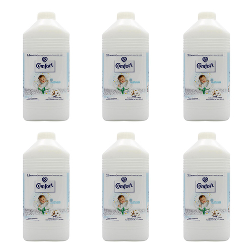 6PK Comfort Fabric Conditioner Pure Natural Gentle & Mild Hypoallergenic 2L