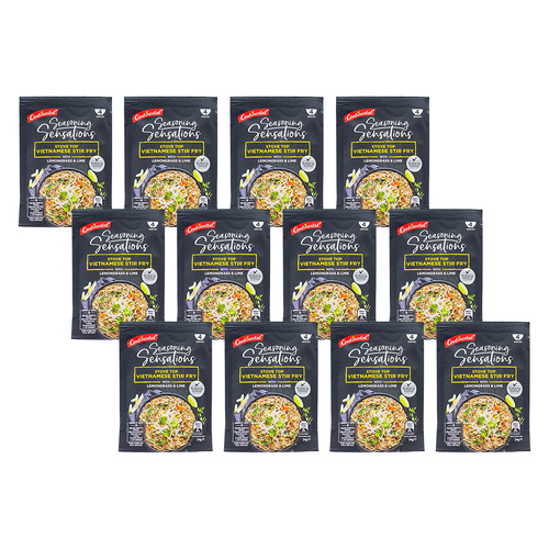 12PK Continental 34g Vietnamese Stir Fry w/ Lemongrass & Lime Recipe Seasoning