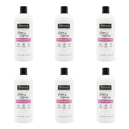 6PK Tresemme 750ml Volume & Fullness Hair Care Conditioner