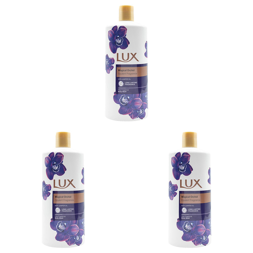 3PK Lux 600ml Body Wash Magical Orchid w/ Juniper Oil Scent