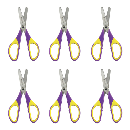 6PK Crayola Kids/Childrens Creative Blunt Tip Scissors Single Pair 3y+