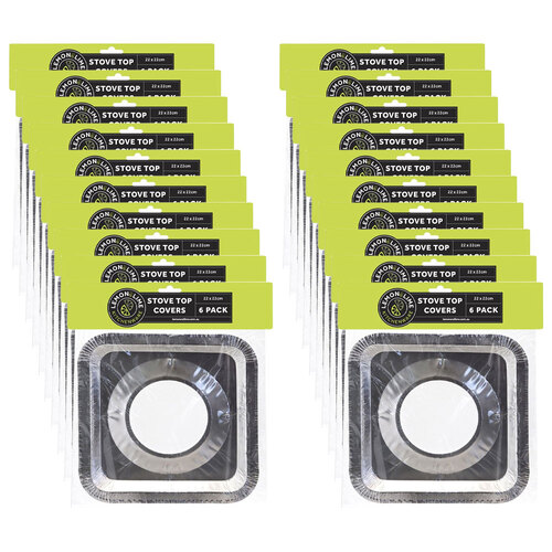 20x 6pc Lemon Lime Foil Stove Top Covers