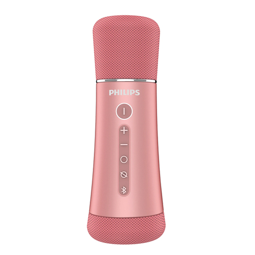 Philips Wireless Bluetooth Microphone For Karaoke w/ Speaker - Pink