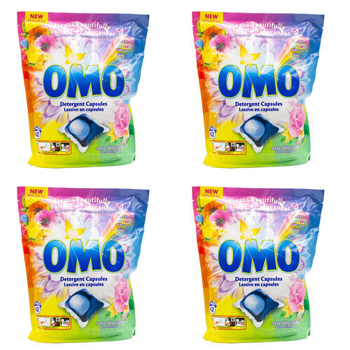 168pc Omo Detergent Laundry Capsules - Rose Blossom & Morning Dew