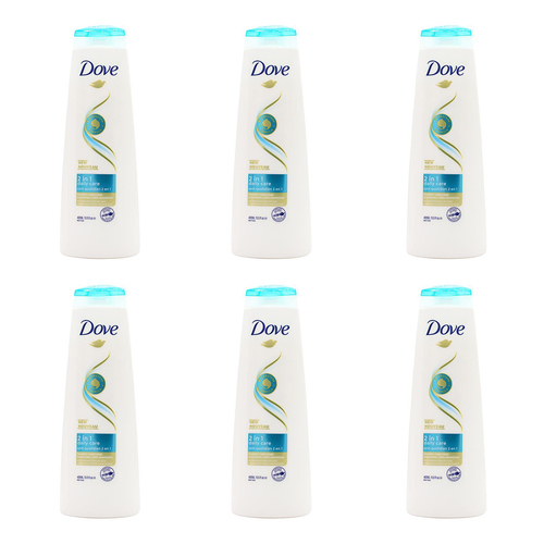 6PK Dove 2in1 Daily Care 400ml Shampoo & Conditioner For Normal Hair