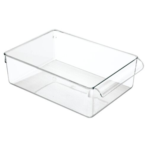 iDesign Linus 29.2x20.3cm Storage Bin Kitchen Organiser - Clear