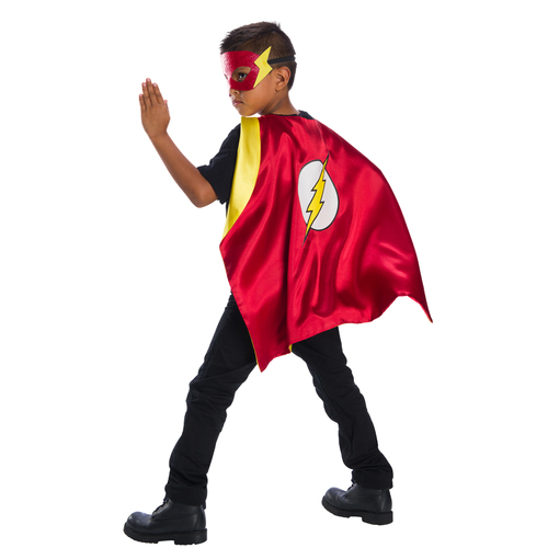 Dc Comics The Flash Cape Set Kids/Boys Hero Costume Accessory