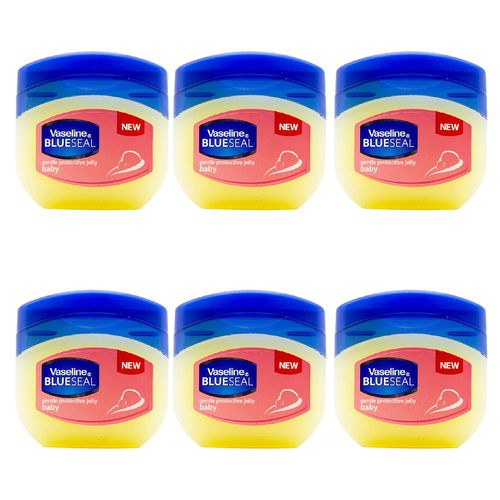 6PK Vaseline Blue Seal 50ml Baby Gentle Protective Petroleum Jelly