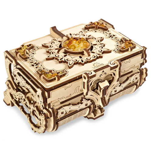 Ugears Amber Box Mechanical DIY Wooden 3D Puzzle 189pc