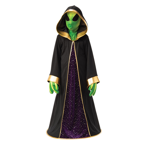 Extraterrestrial Alien Hooded Robe Costume Children/Kids Size L