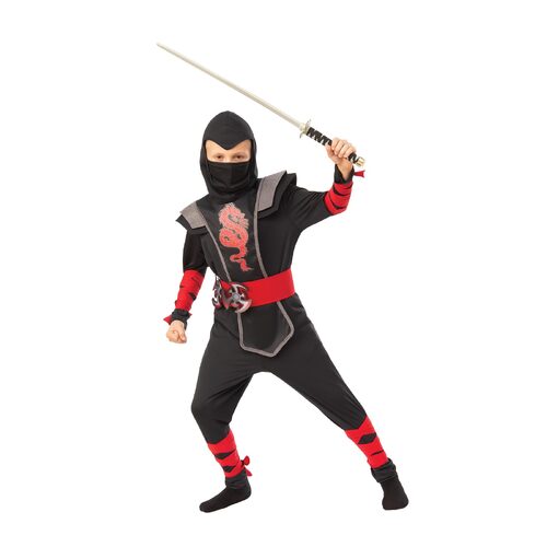 Rubies Red Ninja Boy Boys Dress Up Costume - Size L