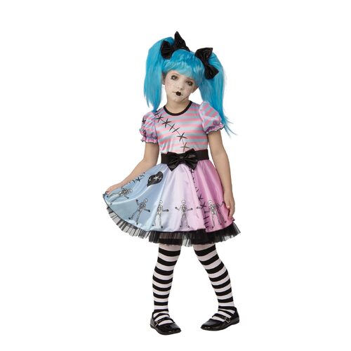 Rubies Little Blue Skelly Girl Dress Up Costume - Size S