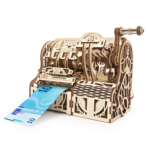 Ugears Cash Register Mechanical DIY Wooden 3D Puzzle 40pc