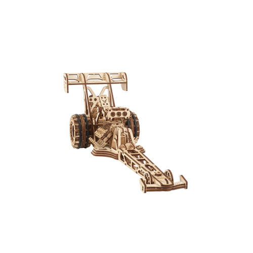 Ugears Top Fuel Dragster Mechanical Wooden 3D Puzzle 321pc