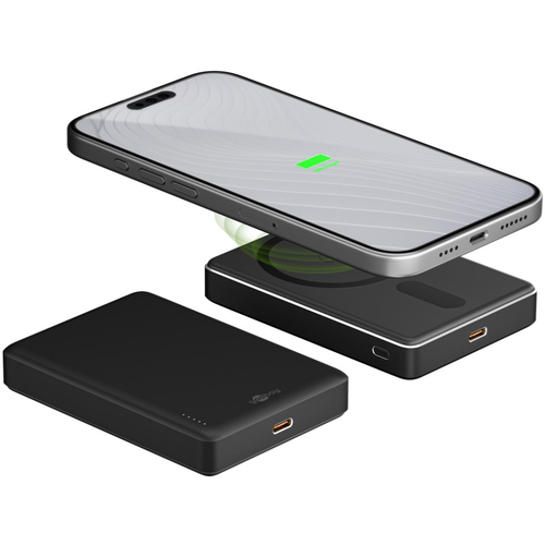 Goobay 10000mAh Powerbank 20W Wireless MagSafe Charger - Black