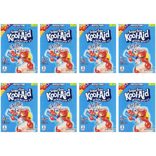 48pc Kool Aid Powdered Juice Drink Mix Packet Tropical Punch