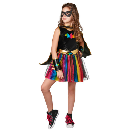 DC Comics Girls Batgirl Deluxe Rainbow Tutu Costume - Size M