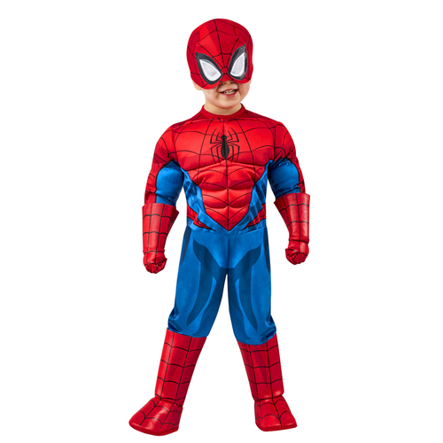 Marvel Spider-Man Deluxe Party Costume - Toddler 3-4y