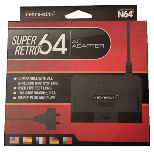 N64 Replacement Power Supply Super Retro AC Adaptor With AU Plug