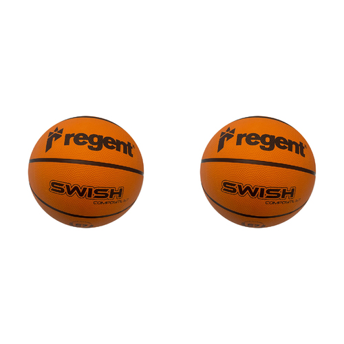 2PK Regent Swish Basketball Indoor/Outdoor Kids/Children Toy Orange Size 7