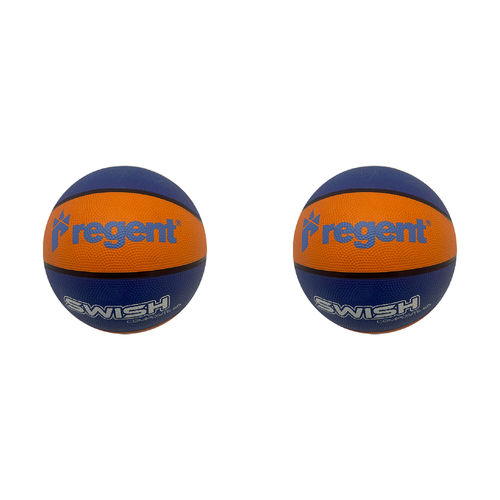 2PK Regent Swish Indoor/Outdoor Basketball Size 5 Orange/Blue