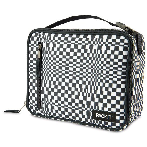 PackIt Freezable Polycanvas Lunch Box Bag Rectangle 25cm - Checked Out