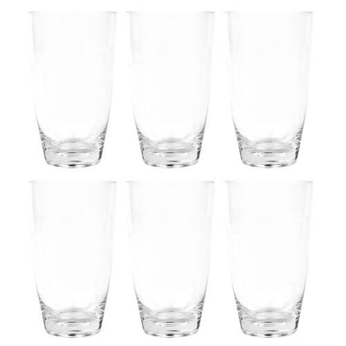 6PK Impact 500ml High Ball Drink Tumbler Cup Polycarbonate - Clear